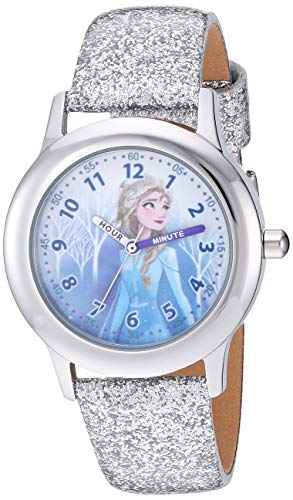 Disney Frozen Kids' Elsa Silver Time Teacher Watch