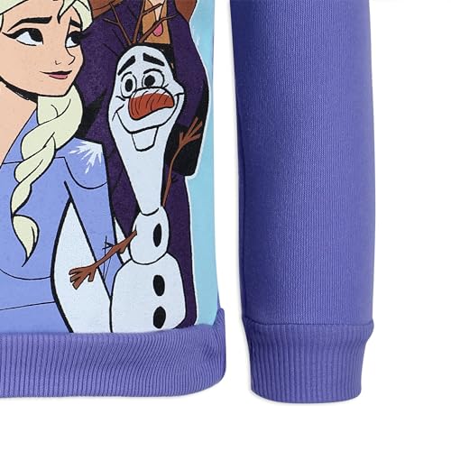 Disney Frozen Girls' Half Zip Hoodie - Purple