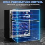 YITAHOME 24-Inch Dual Zone Wine Cooler