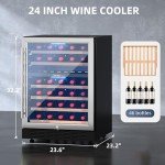 YITAHOME 24-Inch Dual Zone Wine Cooler