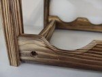 Stylish 8-Bottle Countertop Wine Rack in Pine