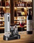 Electric Wine Opener Set with Stand and Accessories