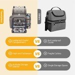 Insulated Picnic Backpack Set for 4