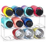3-Tier Stackable Organizer for Wine and Tumblers