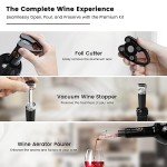 Flauno Rechargeable Electric Wine Opener Set