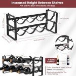 Sturdy Stackable Metal Wine Rack for Countertop
