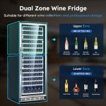 Dual Zone Wine Cooler for 180 Bottles