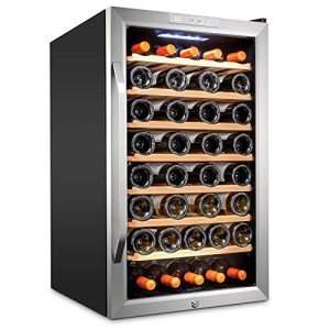 Ivation 51-Bottle Stainless Steel Wine Cooler