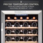 Ivation 51-Bottle Stainless Steel Wine Cooler
