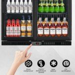 Double-Door Wine Cooler with Glass Sliding Doors