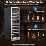 Dual Zone Wine Cooler with Digital Touchscreen