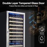 Dual Zone Wine Cooler with Digital Touchscreen