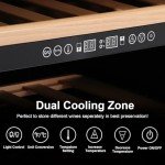 Dual Zone Wine Cooler with Digital Touchscreen