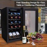 NutriChef Compact Mini Wine Cooler – 15 Bottles