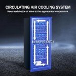 55-Bottle Wine and Beverage Cooler with Glass Door