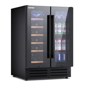 Dual Zone Wine and Beverage Cooler, 24 Inch