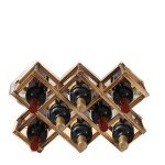 10-Bottle Freestanding Wine Rack and Storage Cabinet
