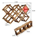 10-Bottle Freestanding Wine Rack and Storage Cabinet