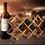 10-Bottle Freestanding Wine Rack and Storage Cabinet