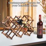 10-Bottle Freestanding Wine Rack and Storage Cabinet