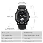 Vintage Wine Barrel Shaped Men's Watch