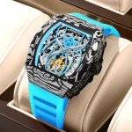 Wine Barrel Shaped Automatic Watch for Men