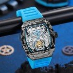 Wine Barrel Shaped Automatic Watch for Men