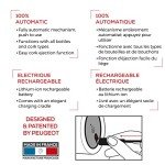 Peugeot Elis Touch Electric Corkscrew - Rechargeable Opener