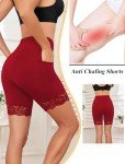 Cooling Anti-Chafing Satin Slip Shorts for Women