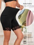 Cooling Anti-Chafing Satin Slip Shorts for Women