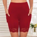 Cooling Anti-Chafing Satin Slip Shorts for Women