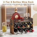KLM 3-Tier Wooden Wine Rack for 12 Bottles