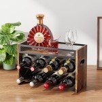 KLM 3-Tier Wooden Wine Rack for 12 Bottles