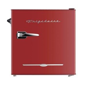 Retro Red Mini Bar Fridge with Bottle Opener
