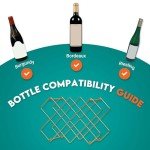 Glamorous Gold Countertop Wine Bottle Holder