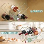 Glamorous Gold Countertop Wine Bottle Holder