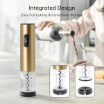 Rechargeable Electric Wine Opener with Foil Cutter