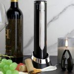 Electric Wine Opener with Foil Cutter - Silver