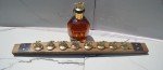 Walnut Barrel Stave Wine Rack for Cork Display