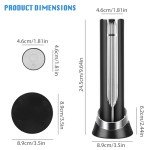 Electric Wine Opener with Foil Cutter - Silver
