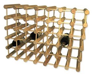 J.K. Adams Stackable 40-Bottle Ash Wood Wine Rack