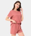 Rose Wine Women's Summer Pajama Lounge Set