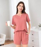 Rose Wine Women's Summer Pajama Lounge Set