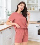 Rose Wine Women's Summer Pajama Lounge Set