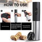 COKUNST Electric Wine Opener with Foil Cutter