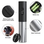 COKUNST Electric Wine Opener with Foil Cutter