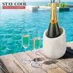 Gusto Nostro Marble Wine Chiller Bucket Gift