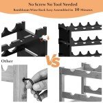 Bambloom Freestanding 36-B Wine Rack