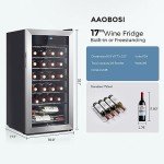28-Bottle Wine Fridge with Adjustable Temperature