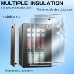 Compact Beverage Refrigerator for Wine and More